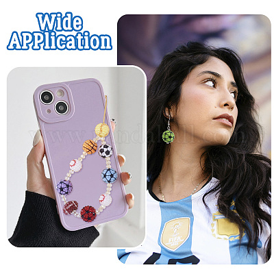 30 шт. бусины из смоляных страз на спортивную тематику RESI-TA0003-96A-1