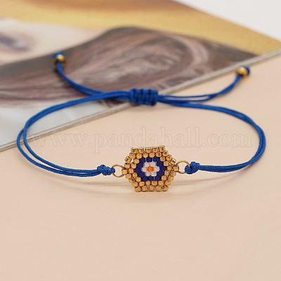 Браслеты из стеклянных бус в богемном стиле PL8601-2-1