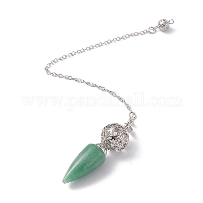 Большие подвески с маятником из смешанных драгоценных камней G-H281-42P-1