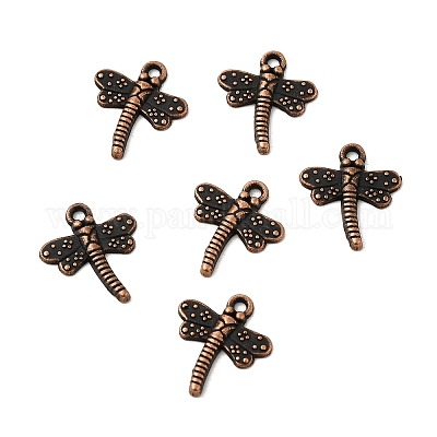 Тибетский стиль стрекоза сплава подвески TIBEP-A718-R-NR-1