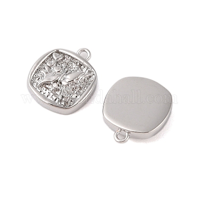 Подвески из латуни с прозрачным стеклом KK-N254-61P-1