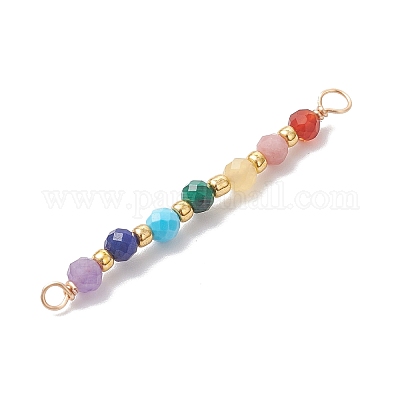 Подвески-коннекторы из натурального малахита PALLOY-JF04565-03-1