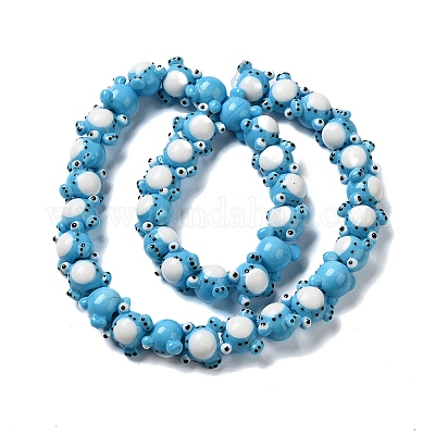 Бусы лэмпворк ручной работы LAMP-Z010-02C-1