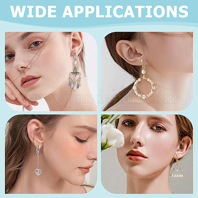 20шт 2 цвета латунные клипсы для серег KK-ME0001-29-1