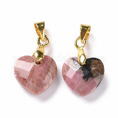 Природные подвески родонит G-C023-07D-1