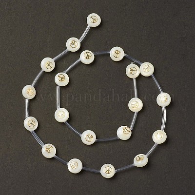 Нити бусин из натуральных пресноводных ракушек BSHE-B005-13E-1