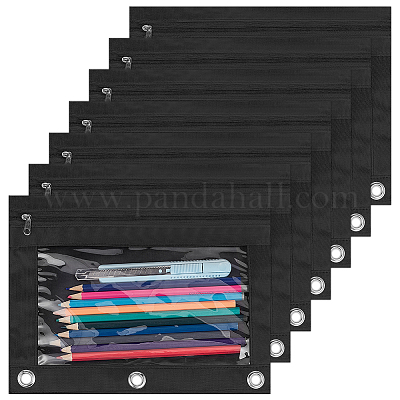 Ткань Оксфорд с легкосплавными пеналами для папки с 3 кольцом AJEW-CP0008-02B-1