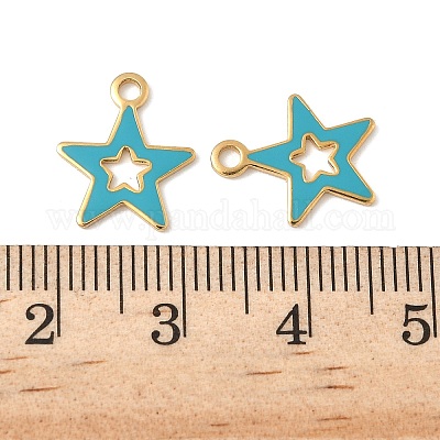 Подвески из эмалированной нержавеющей стали 304 STAS-U057-13G-02-1