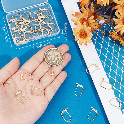 40 шт. фурнитура для сережек из нержавеющей стали 304 STAS-BBC0003-93-1