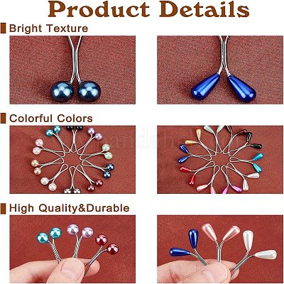 4 карточка 2 стиль стальные U-образные зажимы набор AJEW-CA0001-66-1