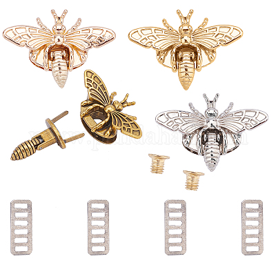 Аксессуары для закручивания мешка из сплава цинка AJEW-GF0002-42-1