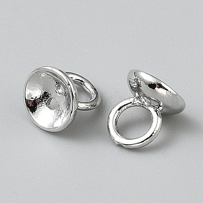 Латунные бусины колпачки подвески с отверстиями для продевания заглушек для ожерелий браслетов изготовление ювелирных изделий круглые KK-WH0079-123P-1