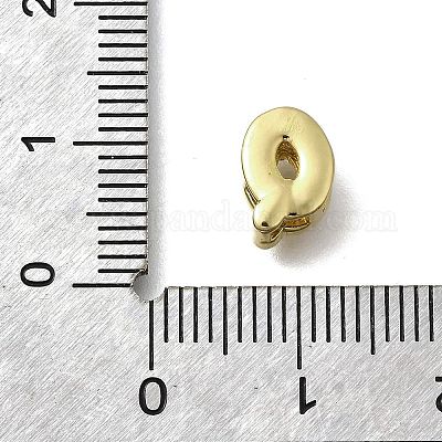 Латунные микро-паве кубические цирконии буквы многорядные звенья KK-D295-32G-17-1