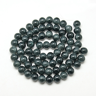 Выпечки окрашенные нити шарик хруст стекла DGLA-Q023-8mm-YS35-1