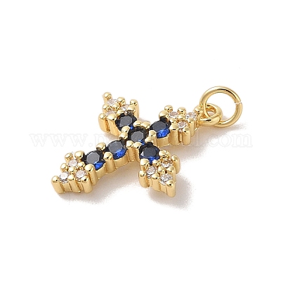 Стойки обшивки латунь микро проложить Циркон подвеску KK-Z047-08G-03-RS-1