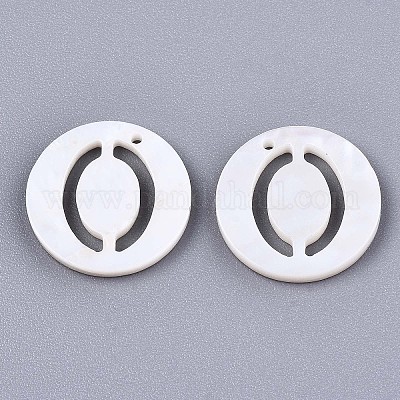 Подвески из натуральных пресноводных ракушек SHEL-S276-119O-1