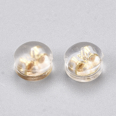 5x3.8 mm gold earring stopper x 20 pc(s) 