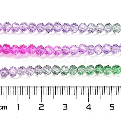 Прозрачные окрашенные стеклянные бусины DGLA-A034-T4mm-A06-1