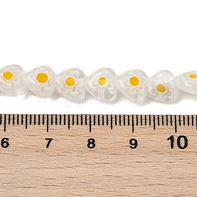 Ручной работы millefiori стеклянные бусины нитки LAMP-G166-15B-1