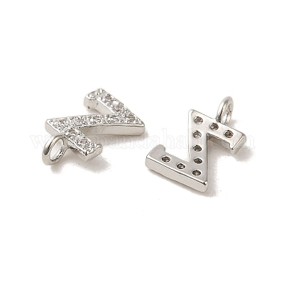 Буквица латунные микро проложить кубического циркония подвески ZIRC-F008-Z-1