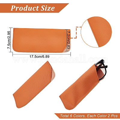 Shop NBEADS 6 Pcs Portable Leather Glasses Case for Jewelry Making -  PandaHall Selected