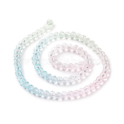 Прозрачные стеклянные бусины&nbsp;GLAA-L045-01A-05-1