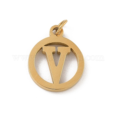 Подвески из нержавеющей стали 304 с соединительным кольцом STAS-R001-02G-V-1