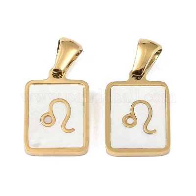 Подвески из натуральных белых ракушек созвездия STAS-M338-01G-G-1