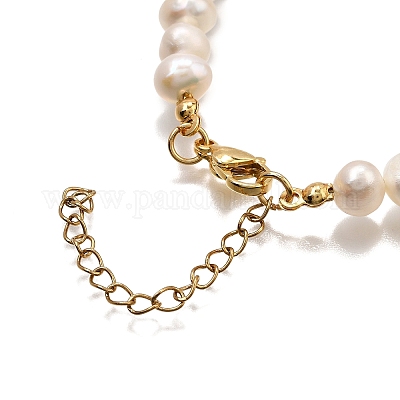 Женские браслеты из бисера из натурального культивированного пресноводного жемчуга BJEW-TA00649-1