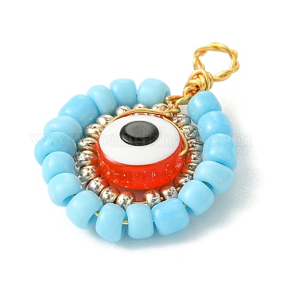 12 шт. подвески из стеклянных бусин из смолы PALLOY-MZ00301-1