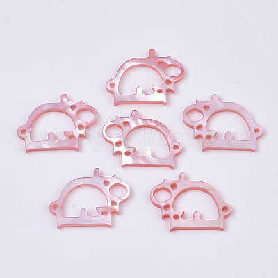 Подвески из натурального белого жемчуга SSHEL-T012-01-1