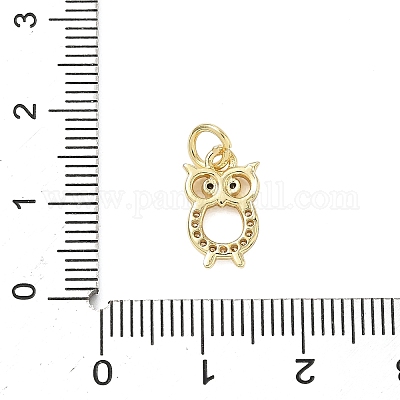 Латунные микро проложить кубического циркония подвески KK-K368-06C-G-1