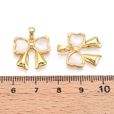 Подвески из латуни из натуральных ракушек KK-N257-49G-1