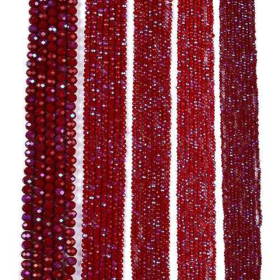 Гальванизировать непрозрачные сплошной цвет стеклянные бусы пряди EGLA-A044-P8mm-L02-1