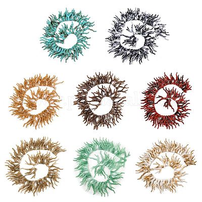 Нити бусин из непрозрачного акрила SACR-P033-02B-1