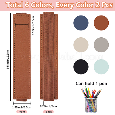 12 шт. двухцветный держатель для ручек из искусственной кожи ABAG-CP0001-15A-1