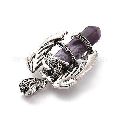 Природный аметист отметил кулоны G-B042-04P-57-1