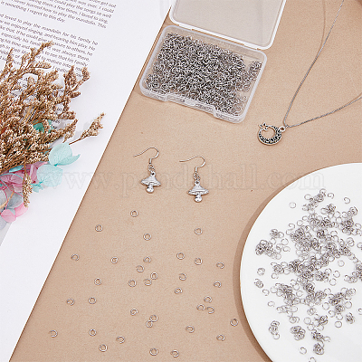 1000 шт. Открытые соединительные кольца из нержавеющей стали 304 STAS-DC0016-02-1