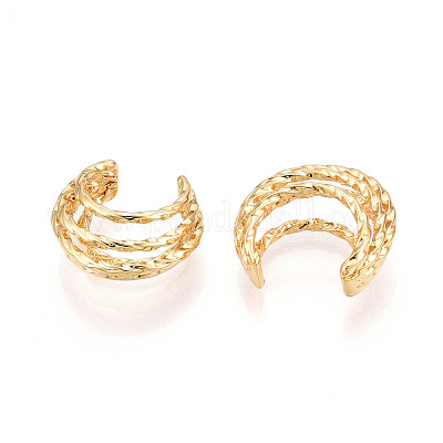 Серьги-манжеты из латуни KK-T074-42G-1