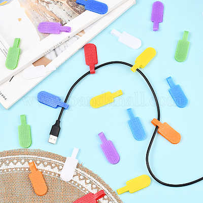 30 Stück Nylon-Kabeletiketten mit Klettverschluss&nbsp;FIND-SP0004-89E-1
