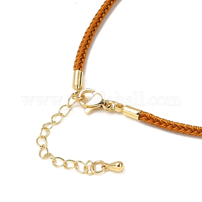 Изготовление ожерелья из плетеного нейлонового шнура толщиной 2.5 мм FIND-G095-01G-19-1