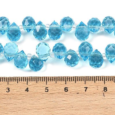 Прозрачные стеклянные бусины GLAA-Z017-01F-1