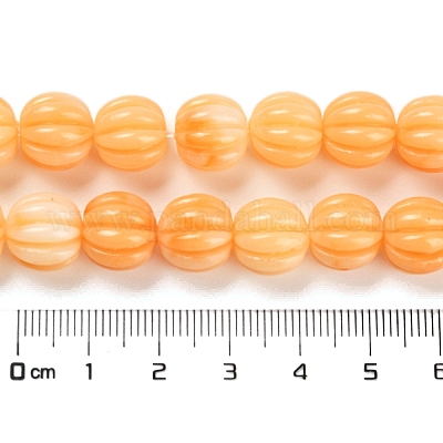 Chapelets de perles en corail synthétique&nbsp;CORA-L046-B02-1