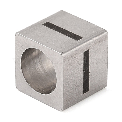 Европейские бусины из нержавеющей стали 201 STAS-M058-01I-P-1