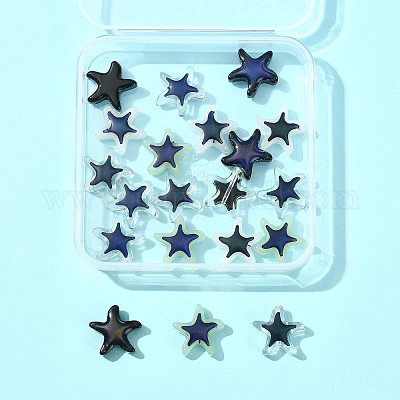 20шт 4 цвета стеклянные бусины GLAA-FS0002-49-1