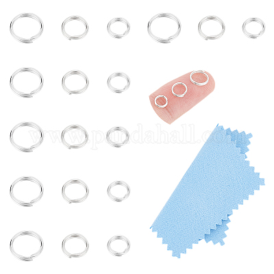 18 шт. 3 стиля 925 разъемных соединительных кольца из стерлингового серебра STER-UN0001-20-1