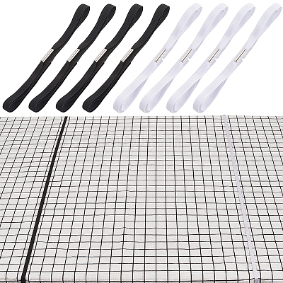 10 шт. 2-х цветные полиэстеровые резинки AJEW-GF0010-96-1