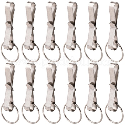 12 брелок из нержавеющей стали с зажимом для ремня безопасности KEYC-SC0001-17-1