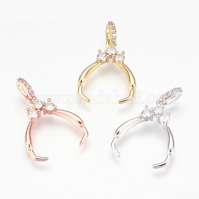 Латунные хомуты для изготовления кулонов KK-P150-15-1