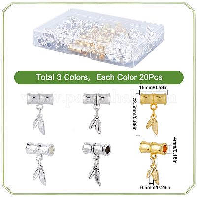 60 шт. 3-х цветные цинковые трубчатые держатели FIND-SP0002-40-1